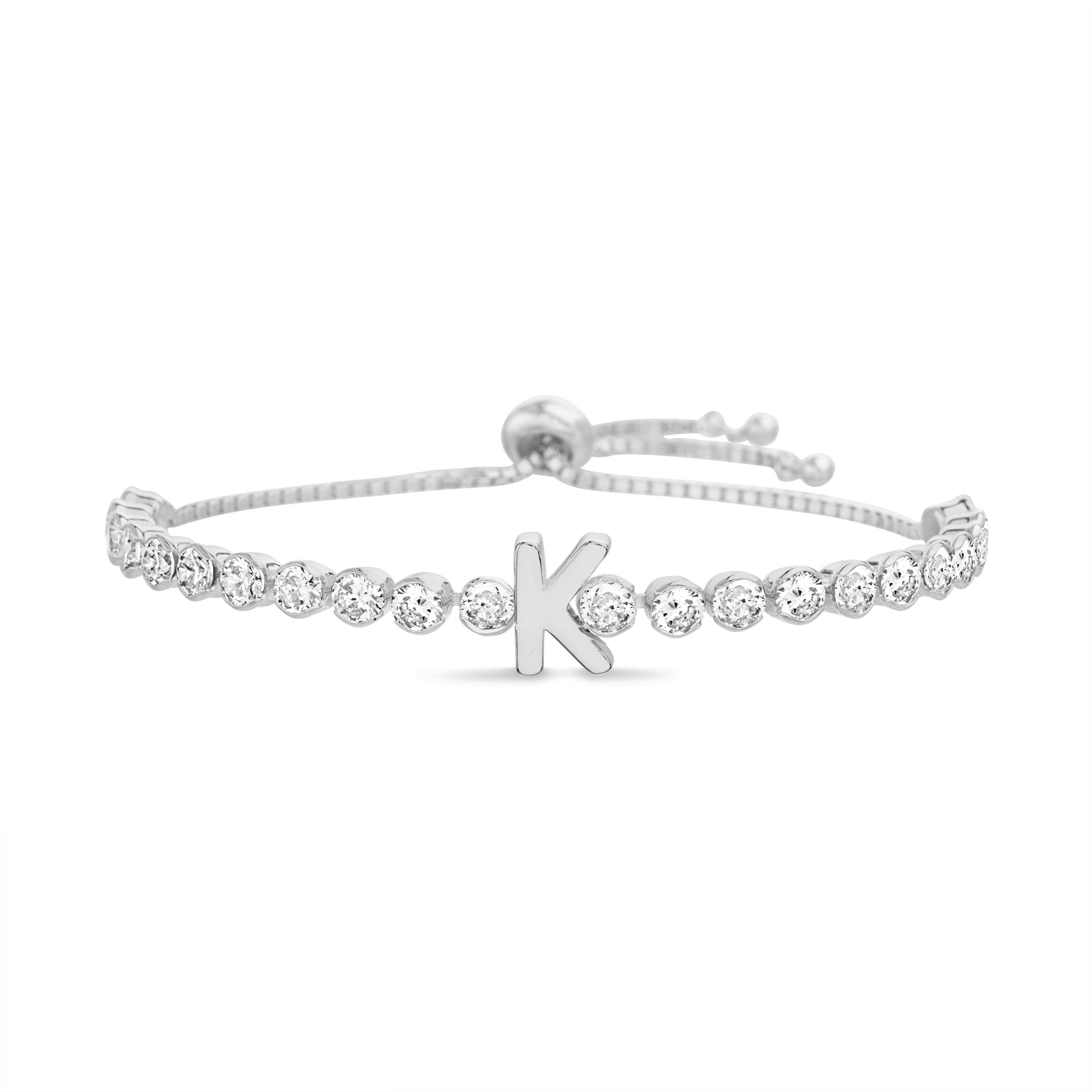 Initial Sparkle Tennis Bracelet